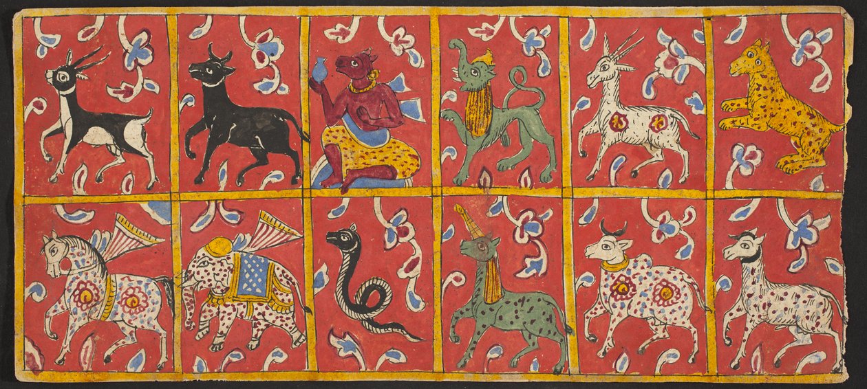 مخطوطة تانتريك Sangrahani Sutra ، أواخر القرن السادس عشر (مرحاض على ورق) بواسطة المدرسة الهندية