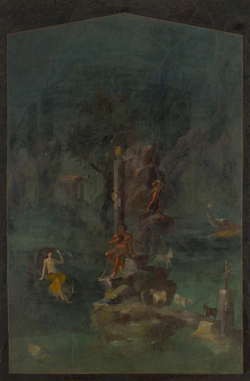 Polyphemus و Galatea في المناظر الطبيعية ، من الفيلا الإمبراطورية في Boscotrecase بواسطة رواية