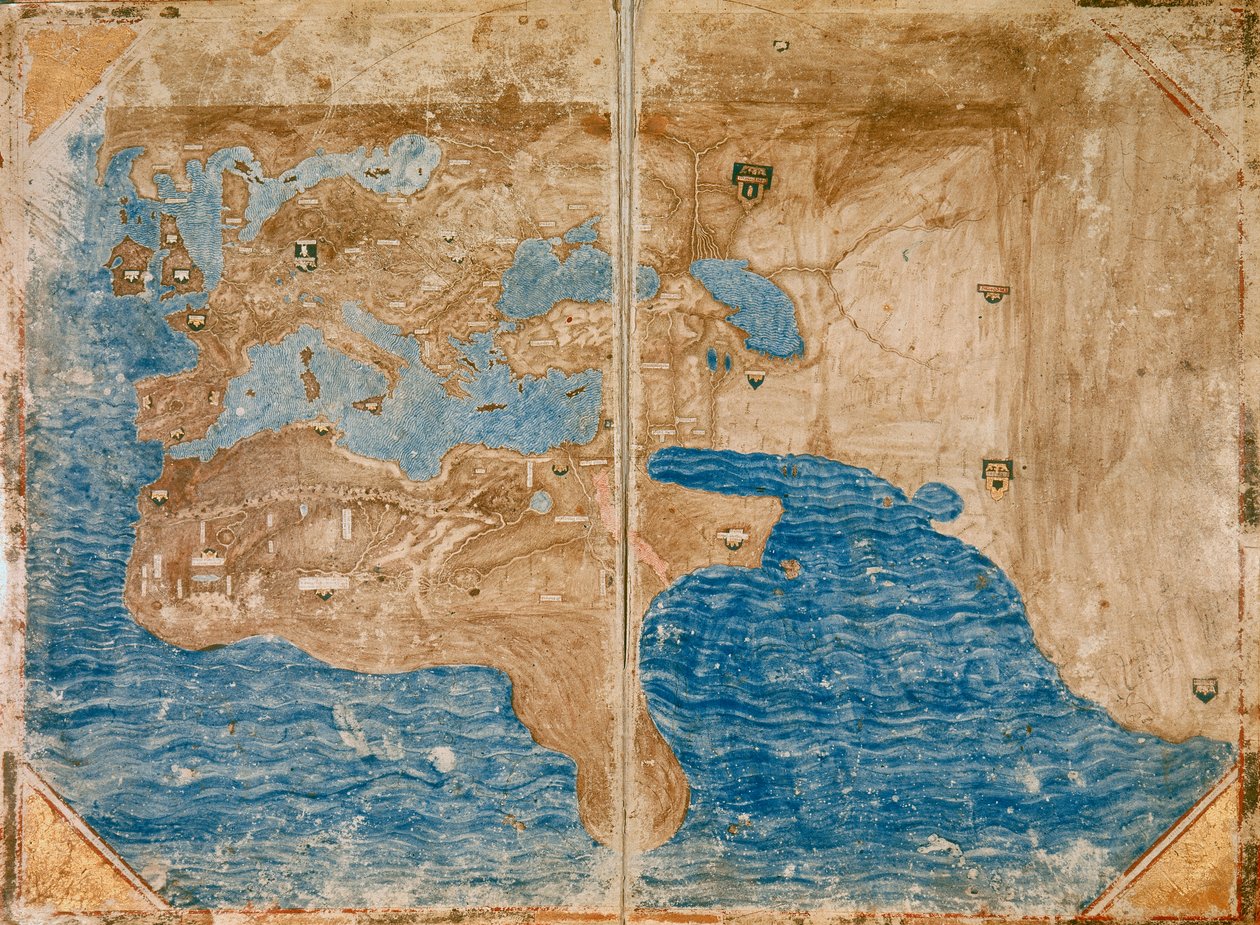 الرسم البياني 2v و 3r من أطلس Mediceo (Gaddi 9) بواسطة غير معروف