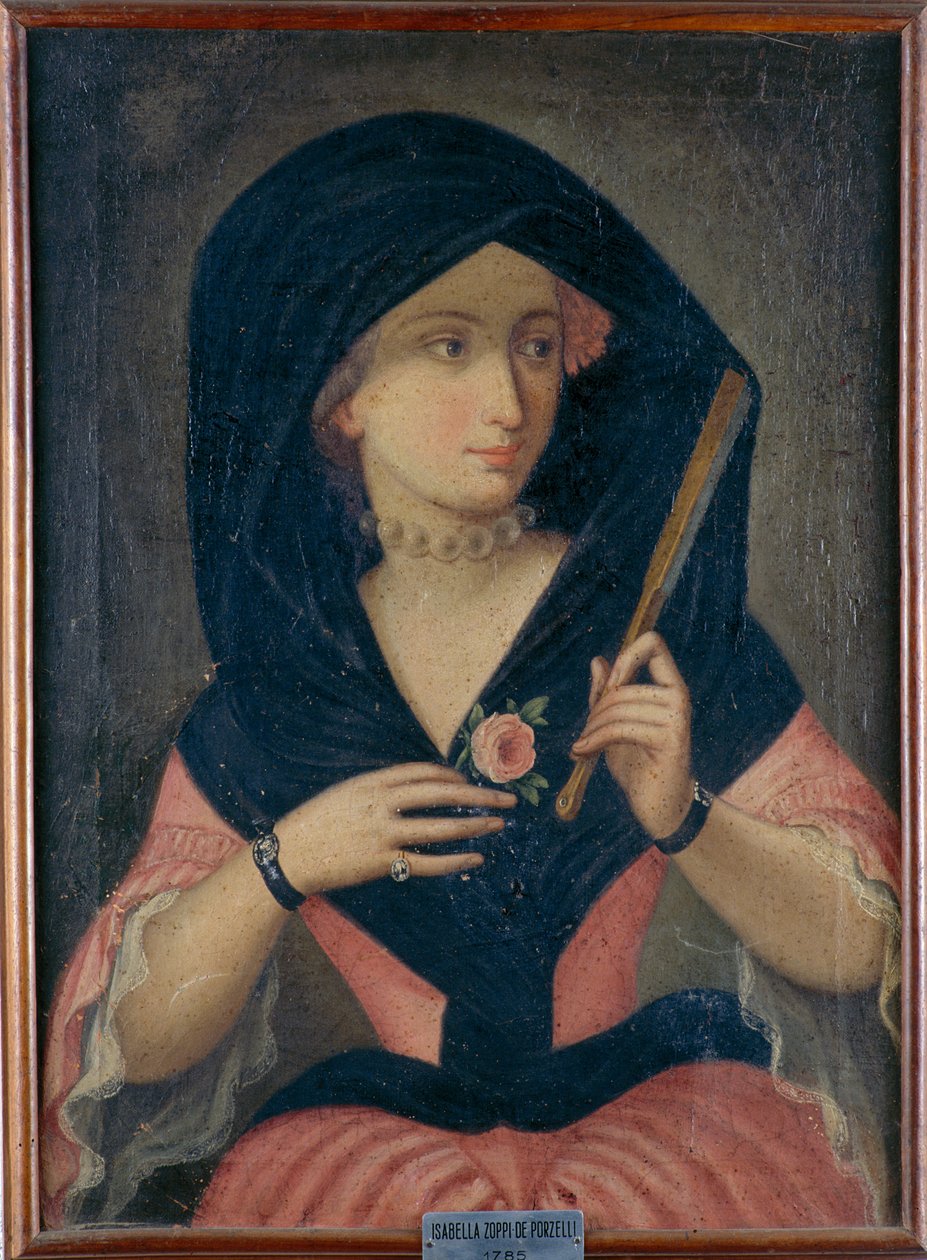 صورة إيزابيلا زوبي من بورزيلي ، 1785 بواسطة غير معروف