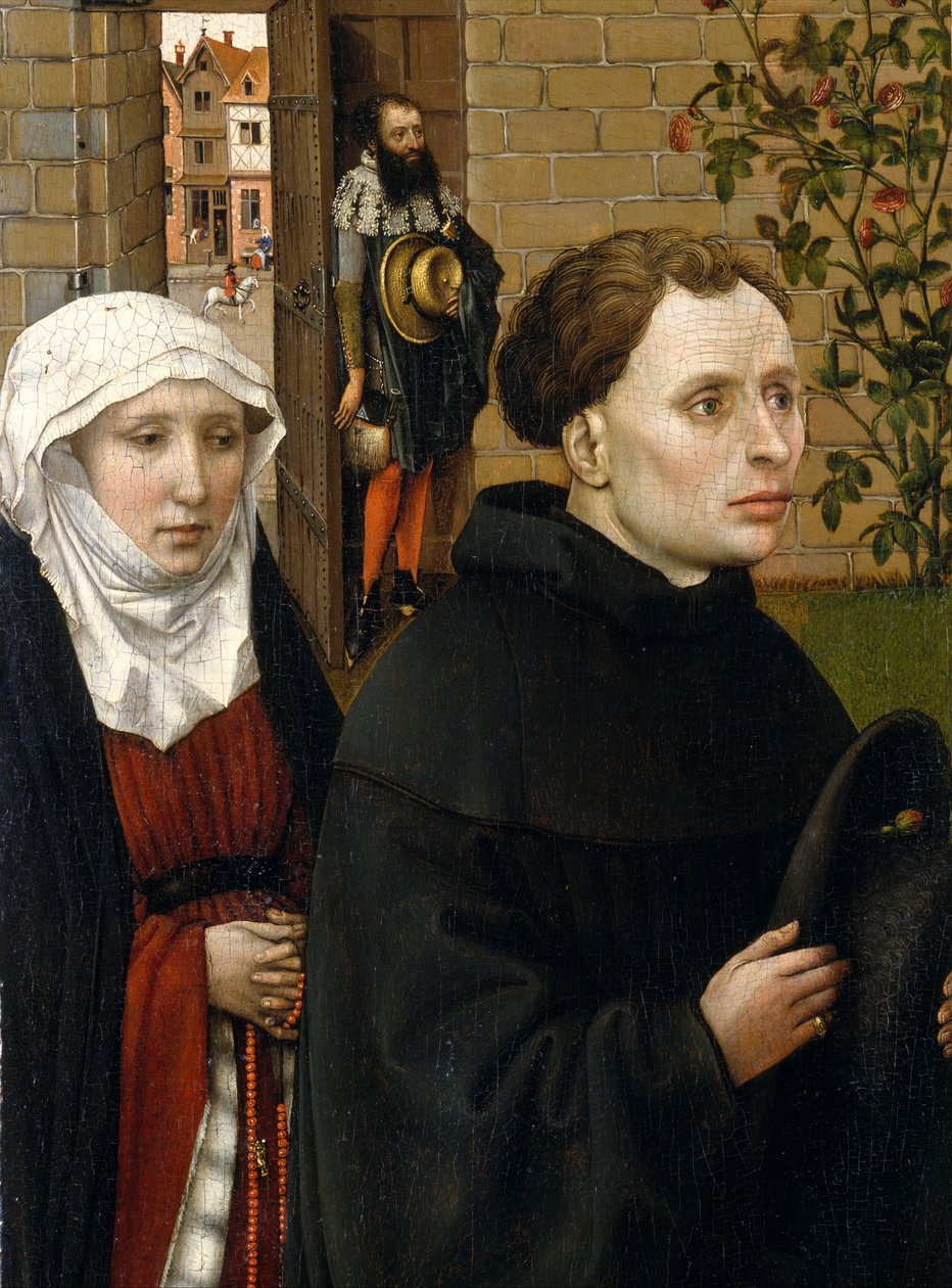 البشارة الثلاثية (Merode Altarpiece) ، c.1427-32 (زيت على خشب البلوط) بواسطة 13758 1444 ماجستير في Flemalle