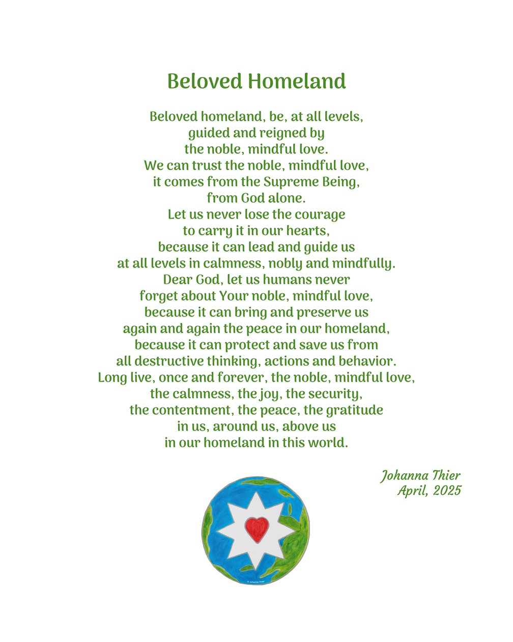 Beloved Homeland بواسطة جوانا ثير