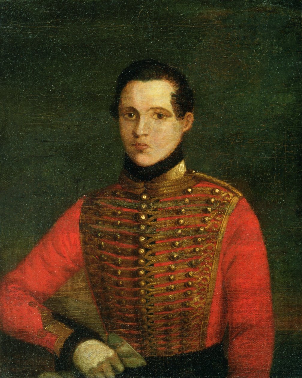 صورة للشاعر ميخائيل ليرمونتوف ، 1830s بواسطة A. Chelyshev