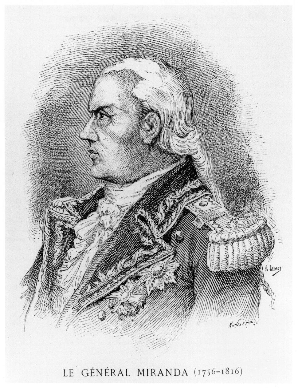 فرانسيسكو دي ميراندا (1750-1816) من "Les Contemporains" ، مارس 1895 بواسطة ليموت