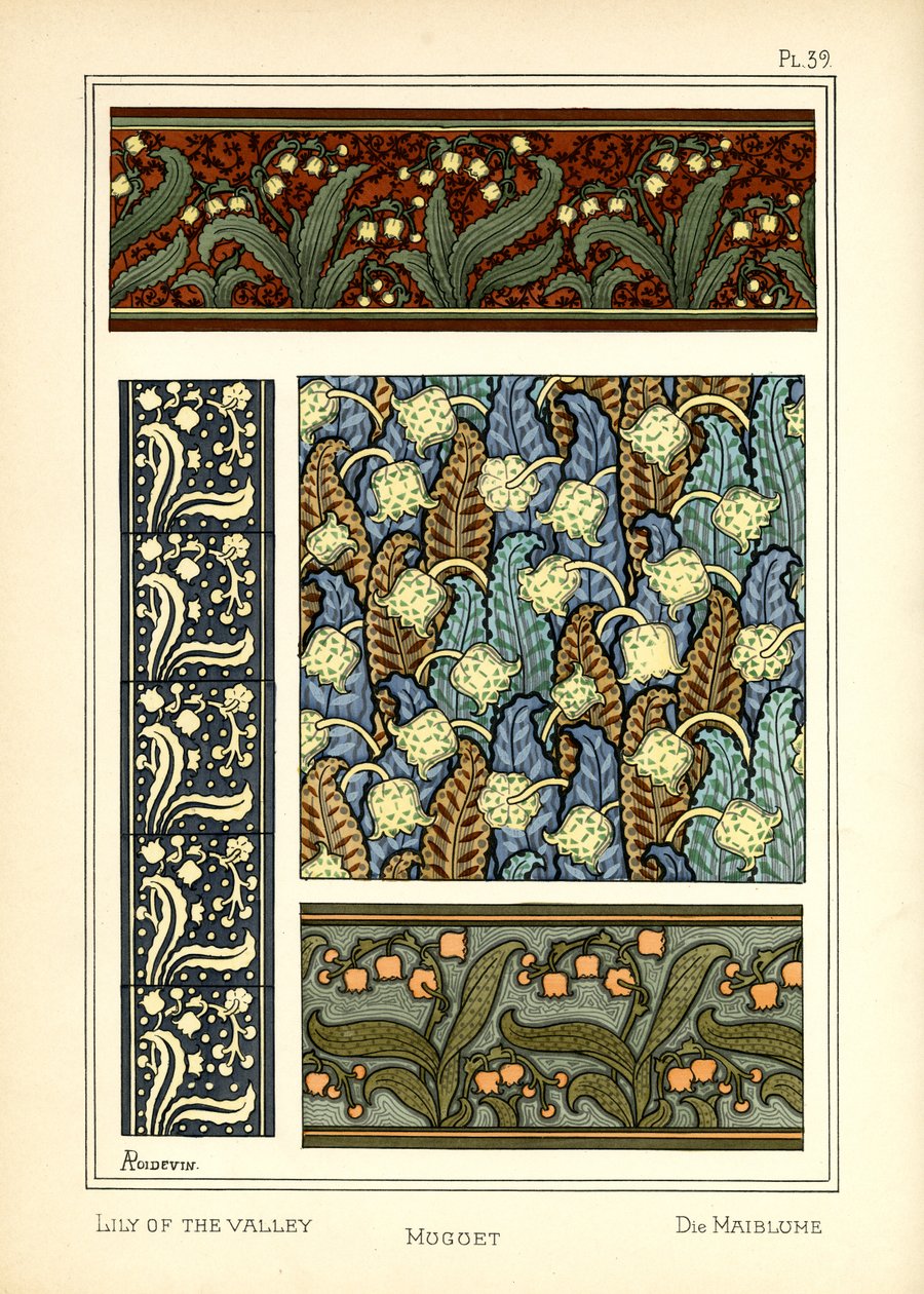 زنبق الوادي بواسطة A. Poidevin