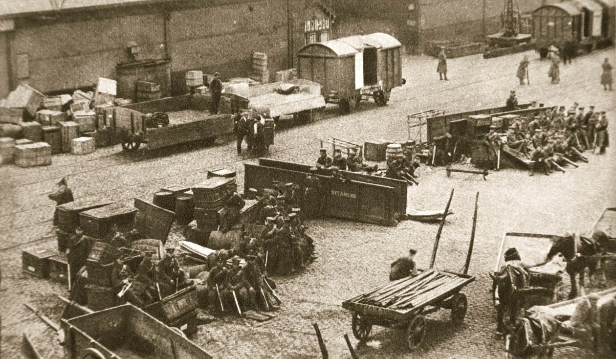 الكتيبة الثانية من فوج رويال ساسكس ، بلفاست ، أيرلندا ، 1907 بواسطة AE براون