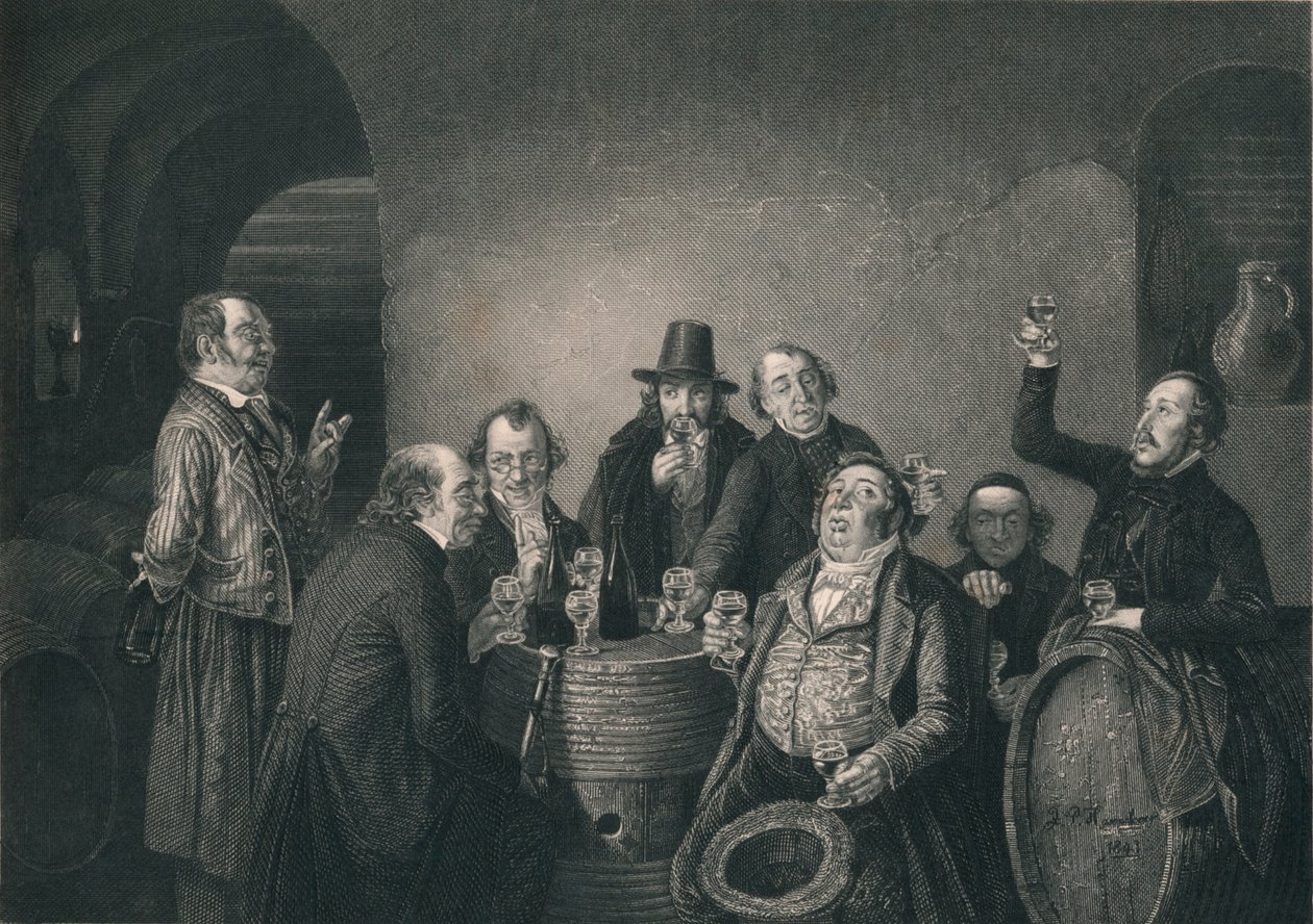 "The Wine Commission" ، منتصف القرن التاسع عشر. بواسطة آه باين