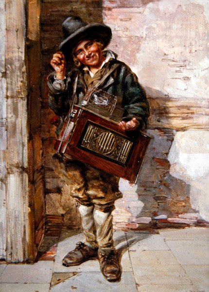 لاعب Hurdy-Gurdy بواسطة AJ Rayner