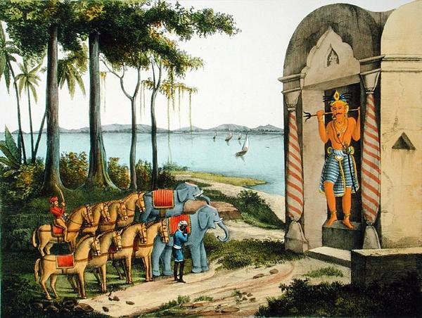 Hariharapoutra ، من "L'Inde Francaise" ، نقش بواسطة Charles Etienne Pierre Motte (1785-1836) ، بواسطة ME Burnouf ، تم نشره في 1827-1835 (litho litho) بواسطة أ (بعد) الأقل