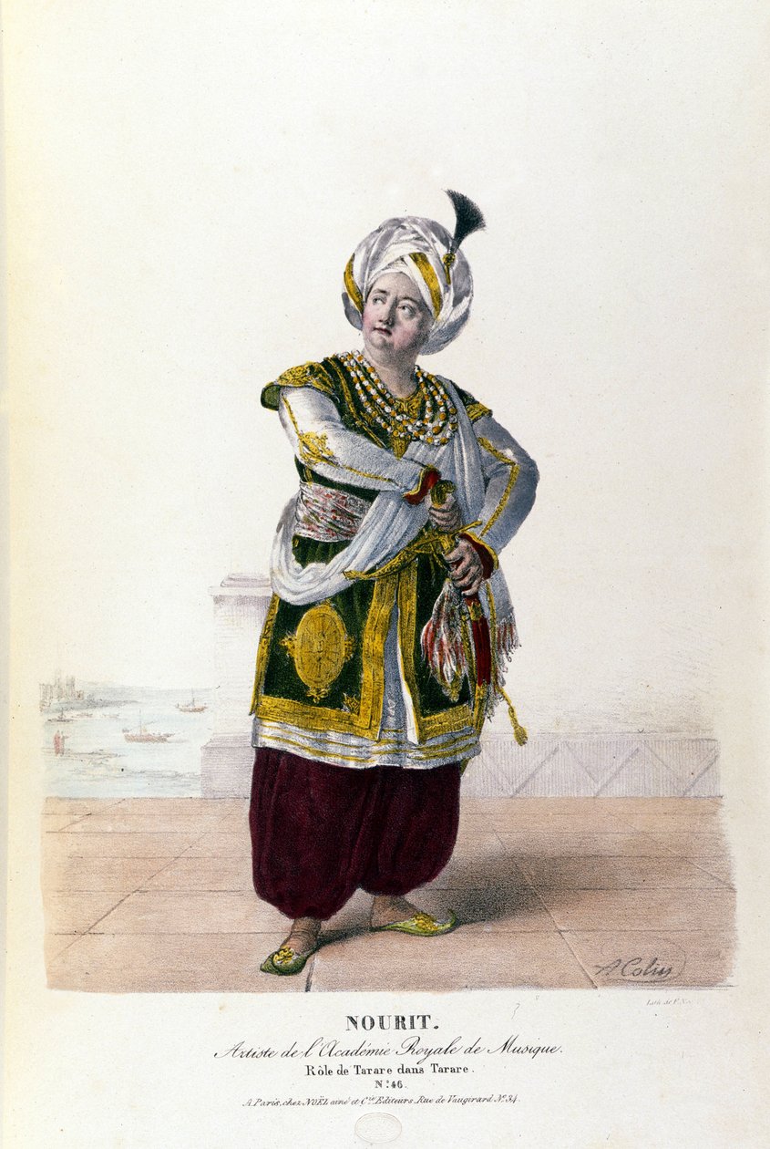 أدولف نوريت في أوبرا تاراري لأنطونيو سالييري (1750 - 1825). بواسطة أ. كولين