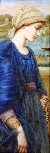 Flamma Vestalis بعد السير EC Burne-Jones ، c1890 (ألوان مائية على العاج) بواسطة أ. كورسي لالي