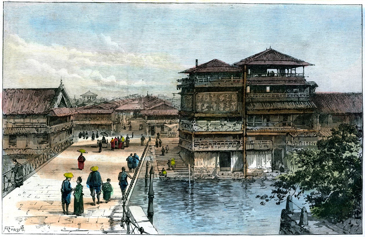 يبيسو باشي ، أوساكا ، اليابان ، 1891 بواسطة أ. فورسيث