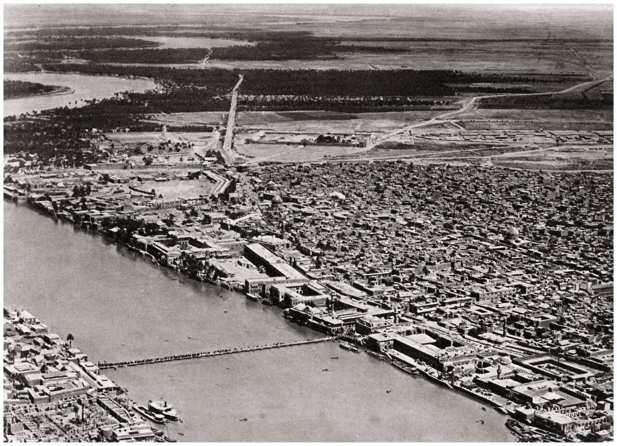 بغداد من طائرة ، العراق ، 1925 بواسطة كريم