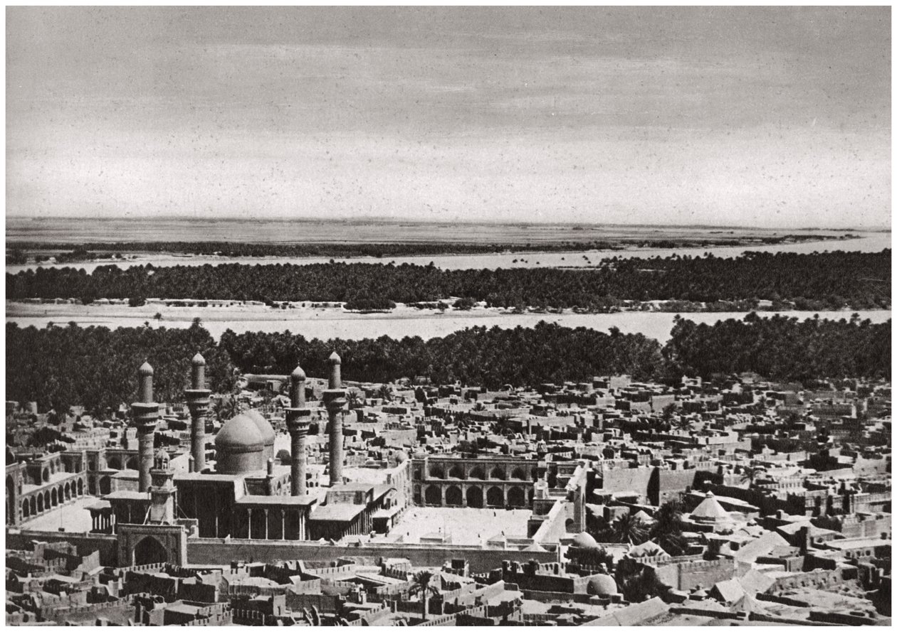 الكاظمية ، المدينة المقدسة قرب بغداد ، من طائرة ، العراق ، 1925 بواسطة كريم