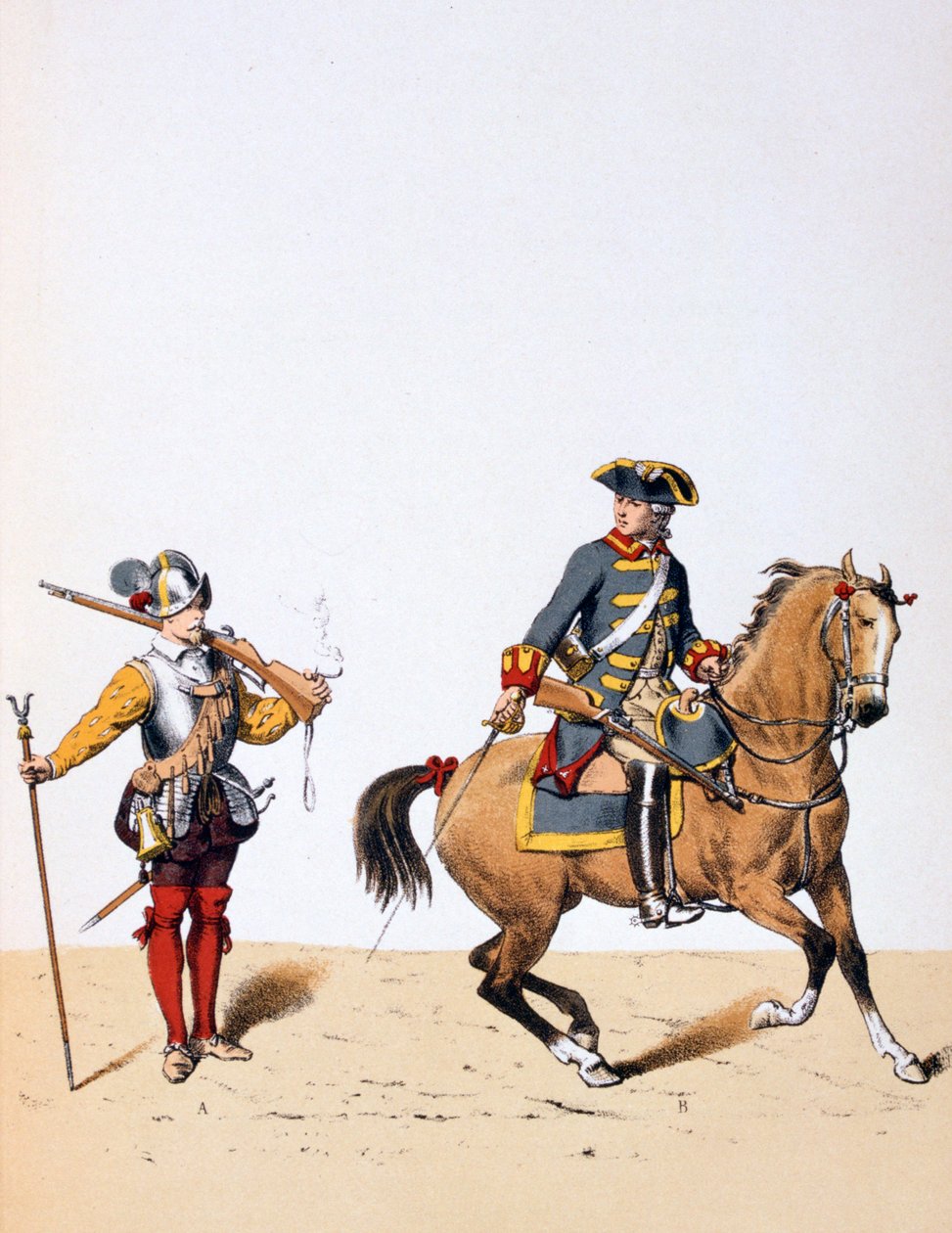 القوات الملكية الفرنسية ، c1750 1887 بواسطة A. Lemercier