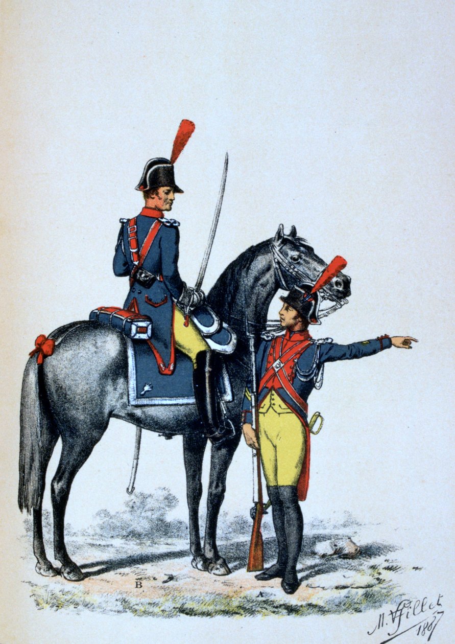 الدرك الإمبراطوري في باريس ، 1813 1887 بواسطة A. Lemercier