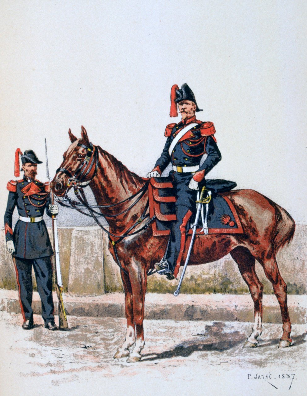 الحرس الجمهوري الباريسي ، 16 مايو 1848 - 1 فبراير 1849 1887 بواسطة A. Lemercier