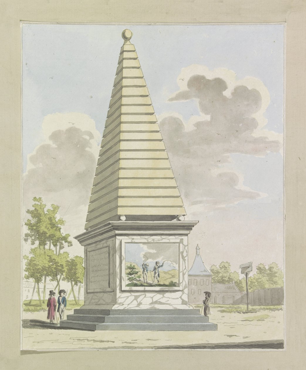 الزخرفة في المزرعة 1795 عشر لوحات من الزخارف في Alliantiefeest في أمستردام عام 1795 (عنوان السلسلة) بواسطة أ. فيركيرك