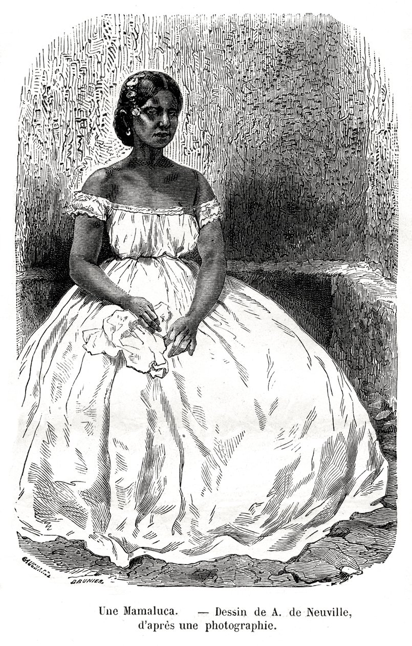 Une Mamaluca ، البرازيل ، القرن التاسع عشر. بواسطة A. de Neuville