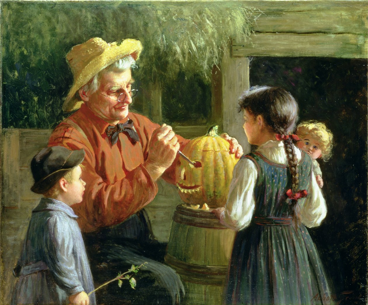 Jack-o-Lantern (زيت على قماش) بواسطة أبوت فولر جريفز