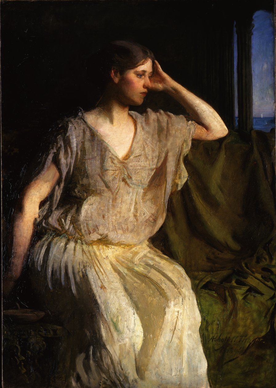 امرأة في ثوب إغريقي ، c.1894 بواسطة أبوت هاندرسون ثاير