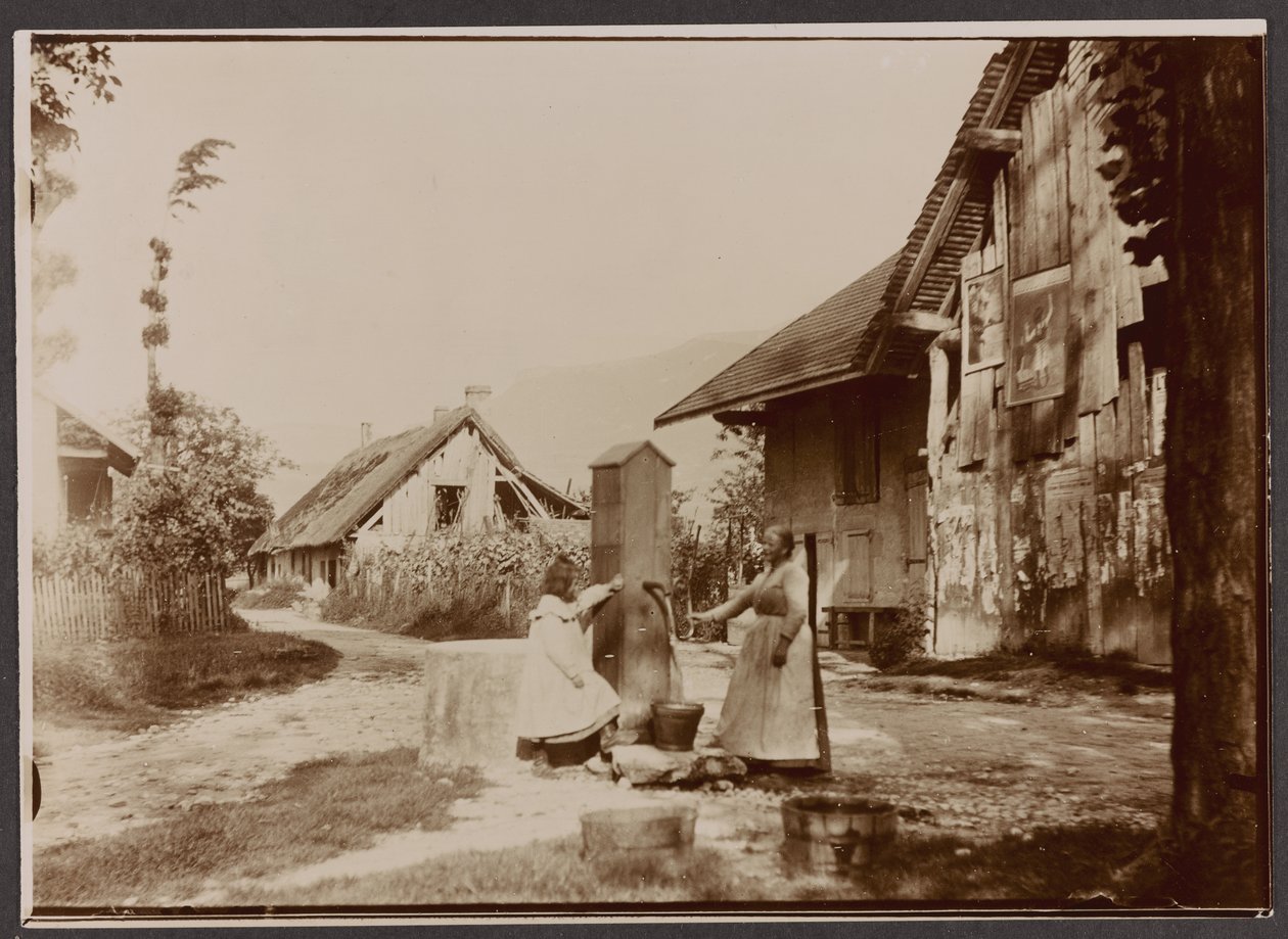 Aix les Bains - بالقرب من الميناء الكبير ، 27 يونيو 1902 (ورق طباعة فضي جيلاتيني) بواسطة أبيل ماري نيكولا بولينو