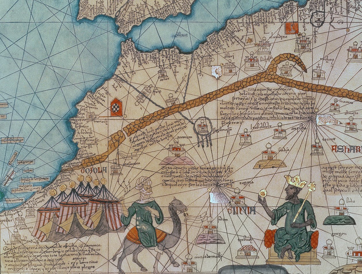 تفاصيل من الأطلس الكاتالوني ، 1375 (الرق) (تفاصيل 151844) بواسطة ابراهام كريسك