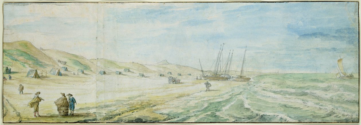 الشاطئ في Wijk aan Zee بواسطة إبراهيم ويلرتس
