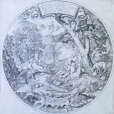 العصر الذهبي ، نقش جان ثيودور دي بري (1561-1623) (الحفر) بواسطة إبراهيم (بعد) بلوميرت