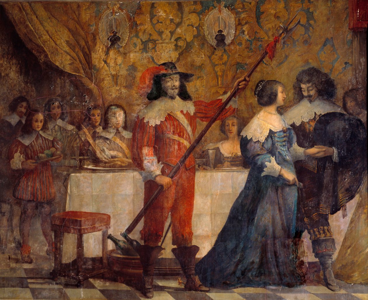 مشهد من حياة شارل دي فالوا ، دوق أنغوليم (1573-1650) رسم أبراهام بوس (1602-1676) بواسطة إبراهيم (بعد) بوس