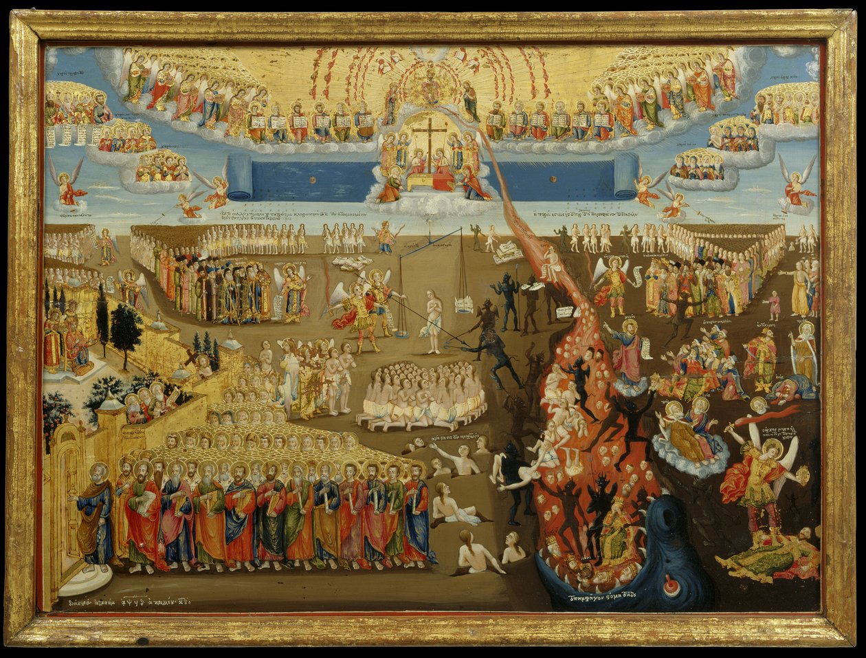 المجيء الثاني ، 1794 (درجة حرارة البيض وورقة الذهب على اللوحة) بواسطة ابراهيم ابراهيم
