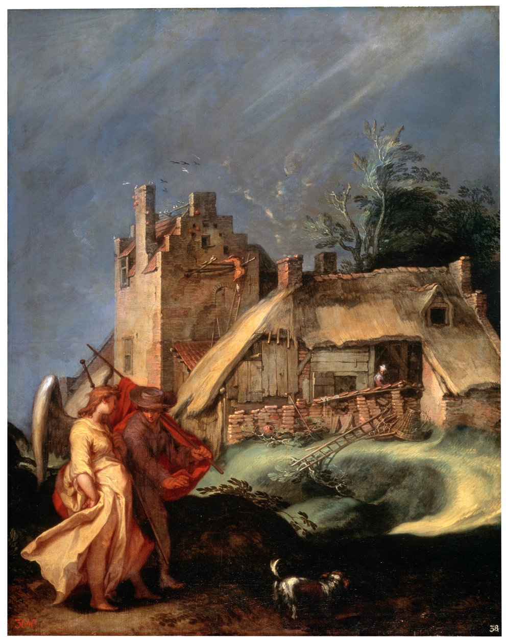 منظر طبيعي مع توبياس والملاك ، c1610-c1615 بواسطة إبراهيم بلويميرت