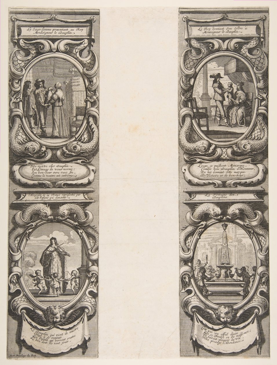 Almanach for 1639: لويس الثالث عشر وآن من النمسا عهدت إلى المملكة وولي العهد ... ، 1638. بواسطة إبراهيم بوس