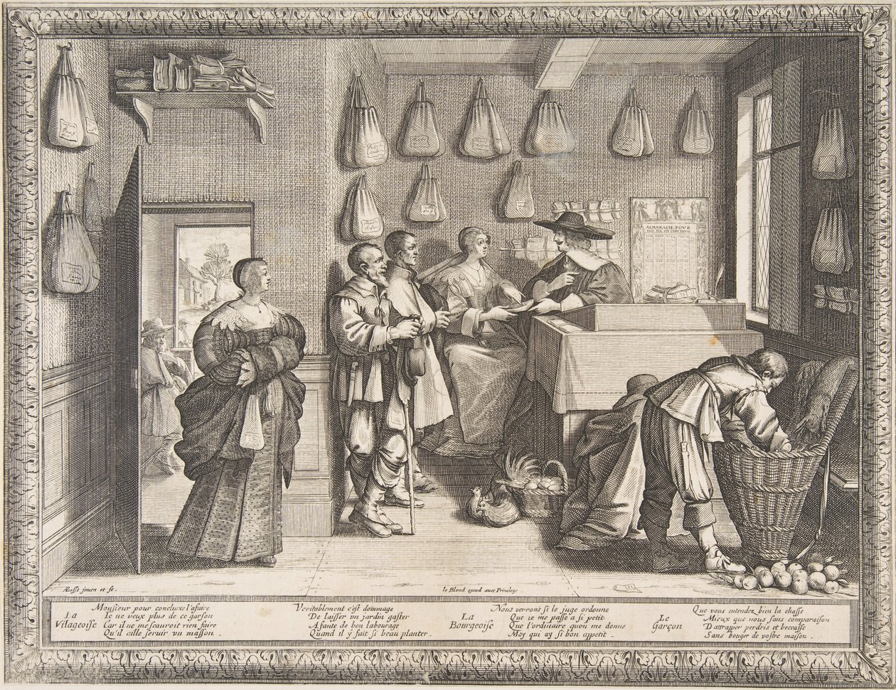 مكتب التوظيف ، كاليفورنيا. 1633. بواسطة إبراهيم بوس