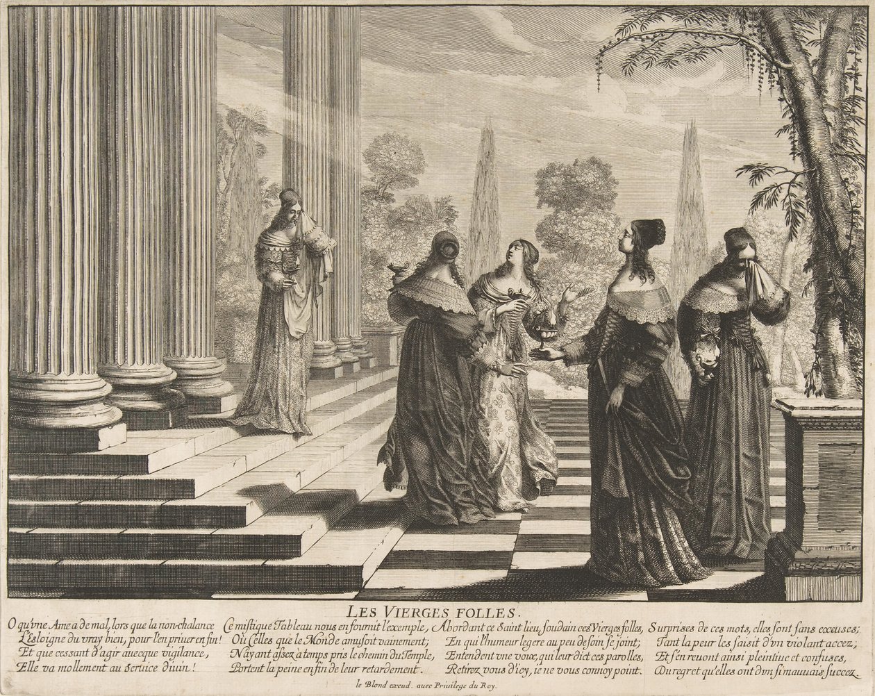 رفض العذارى الأحمق ، كاليفورنيا. 1635. بواسطة إبراهيم بوس