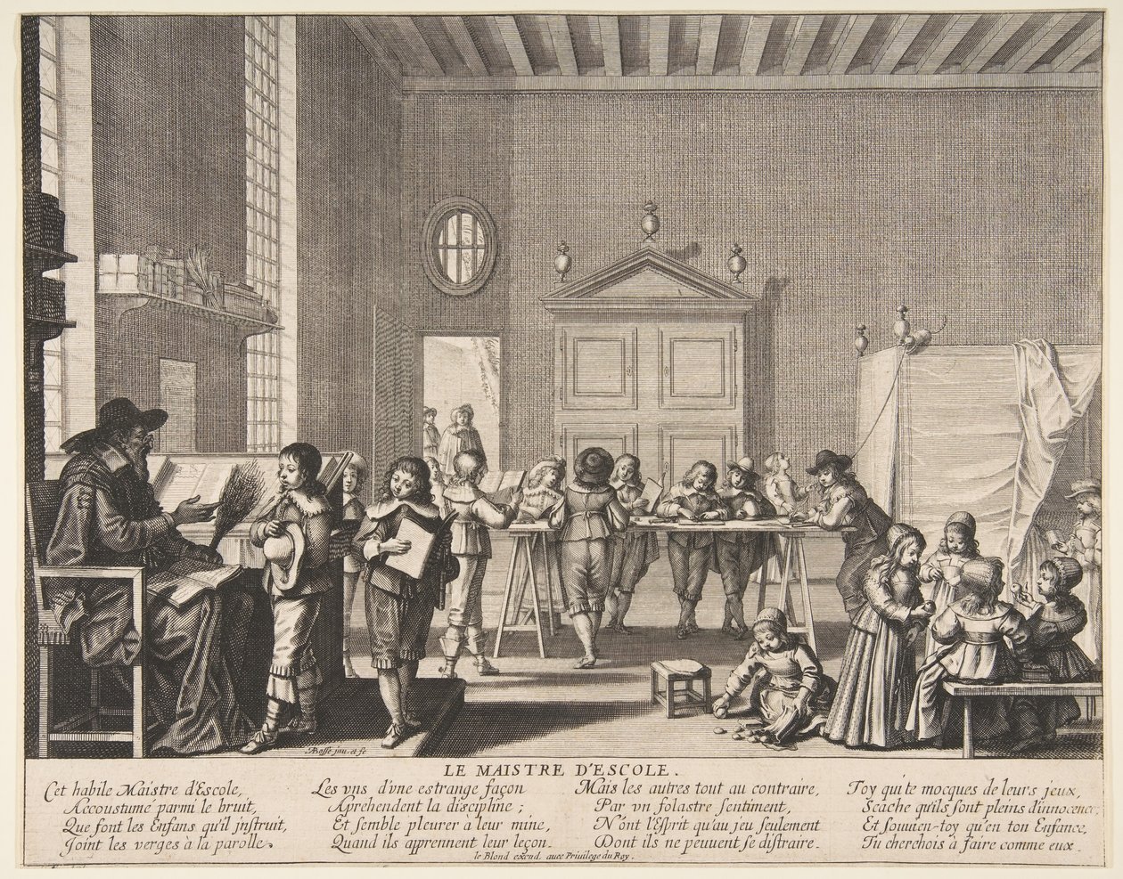 ماجستير المدرسة ، كاليفورنيا. 1635-38. بواسطة إبراهيم بوس