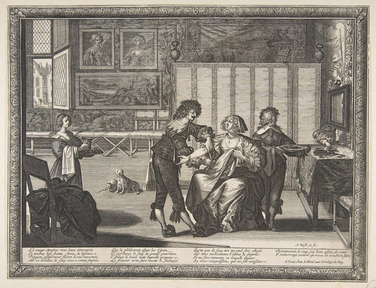 جراح La Saignée ، 1632. بواسطة إبراهيم بوس