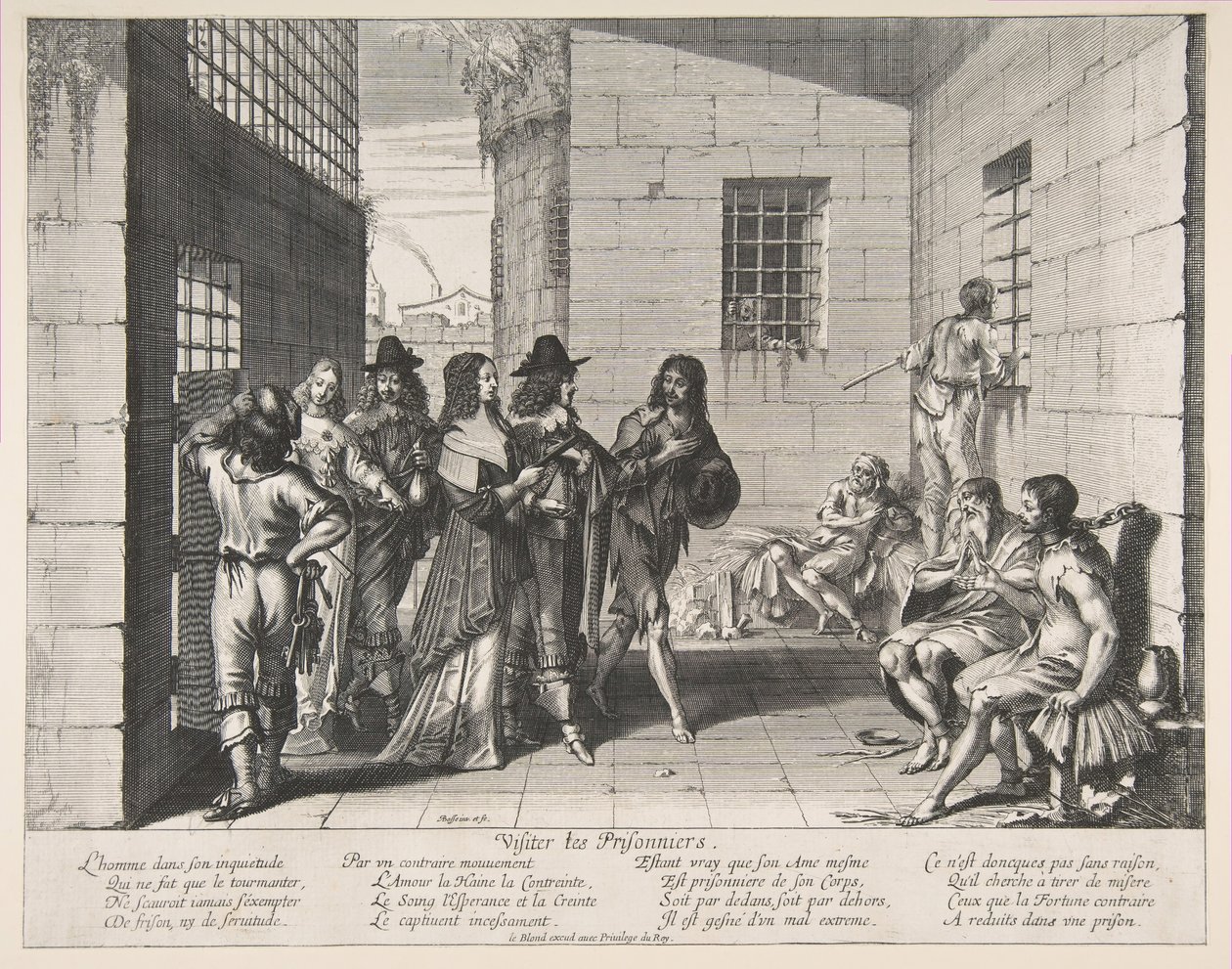 زيارة السجناء ، 1635. بواسطة إبراهيم بوس