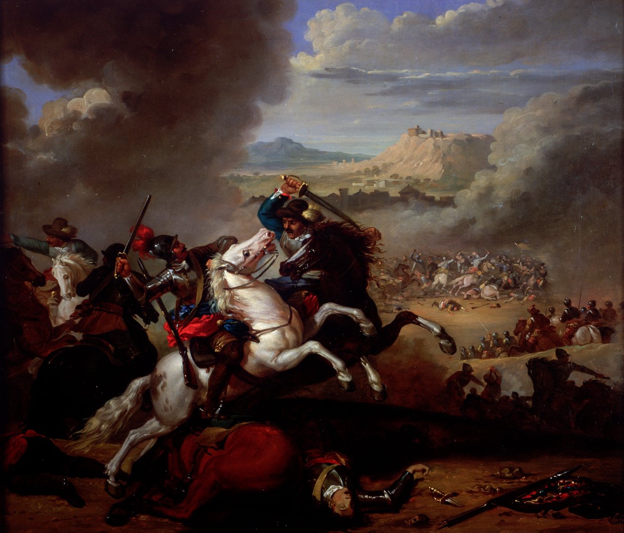 "Battle Piece" ، c1807-c1868. بواسطة ابراهام كوبر