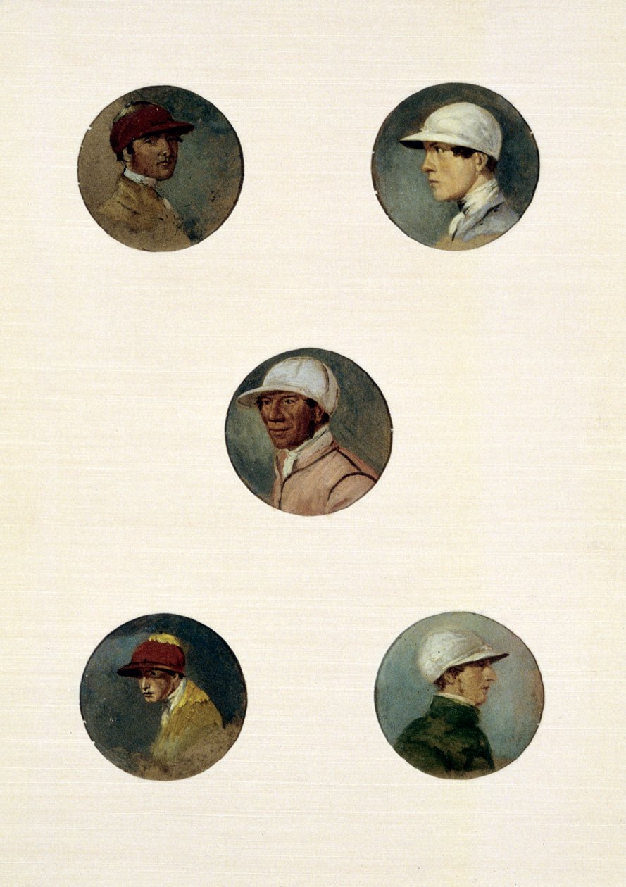 Studies of Jockeys (oil on canvas) بواسطة ابراهام كوبر