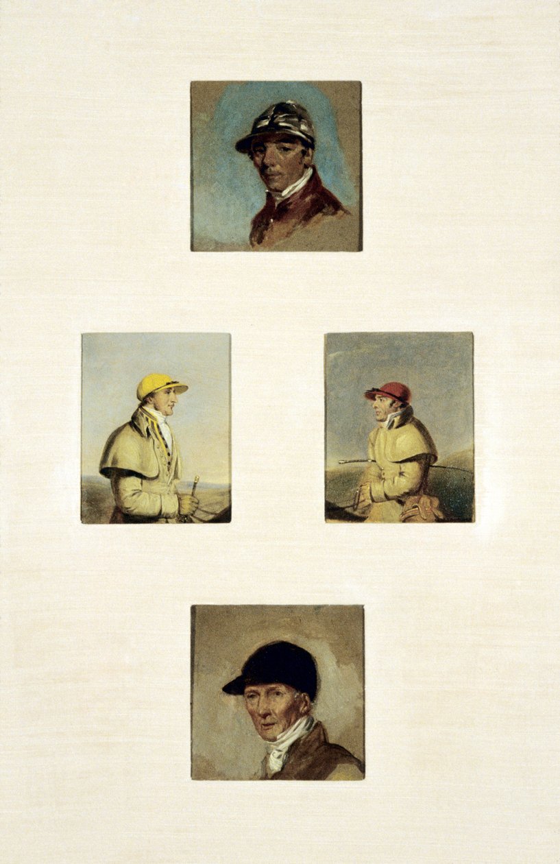 Studies of Jockeys (oil on canvas) بواسطة ابراهام كوبر
