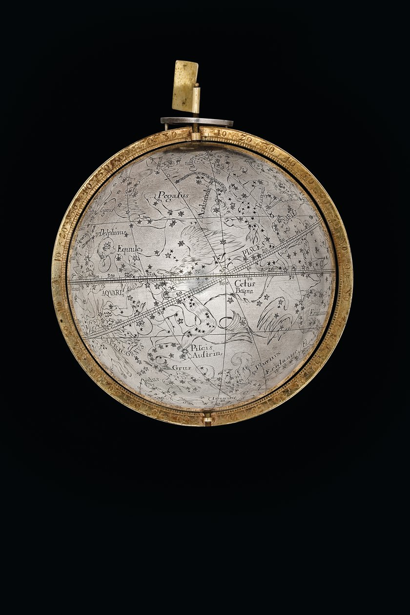 اثنين من الكرات الأرضية والسماوية استثنائية ، بدعم من هرقل وأطلس ، اوغسبورغ ، 1697-99 بواسطة إبراهيم درينتويت