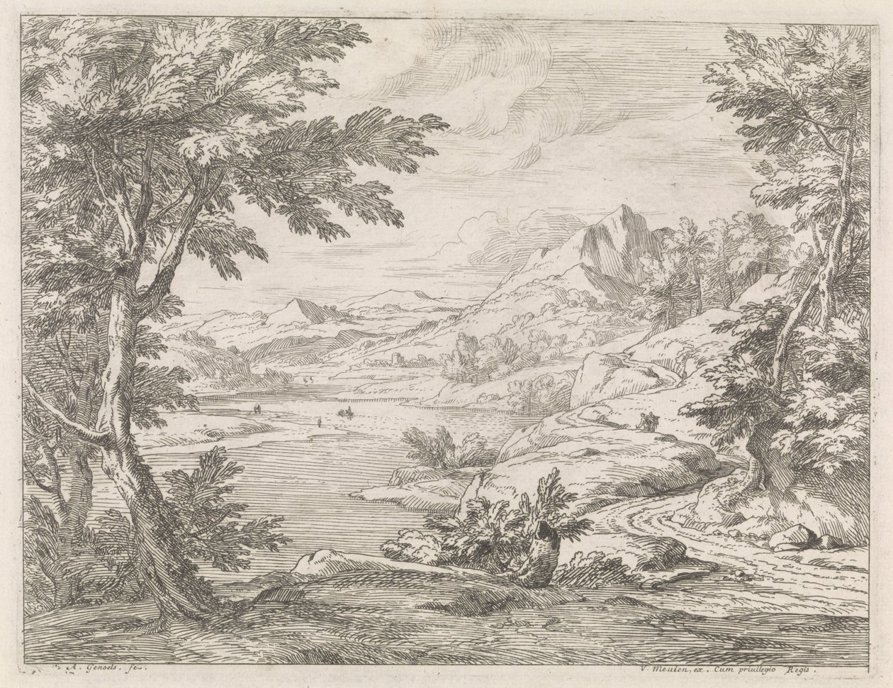 منظر نهر مع طريق River Landscapes (عنوان السلسلة) بواسطة ابراهام جينويلز