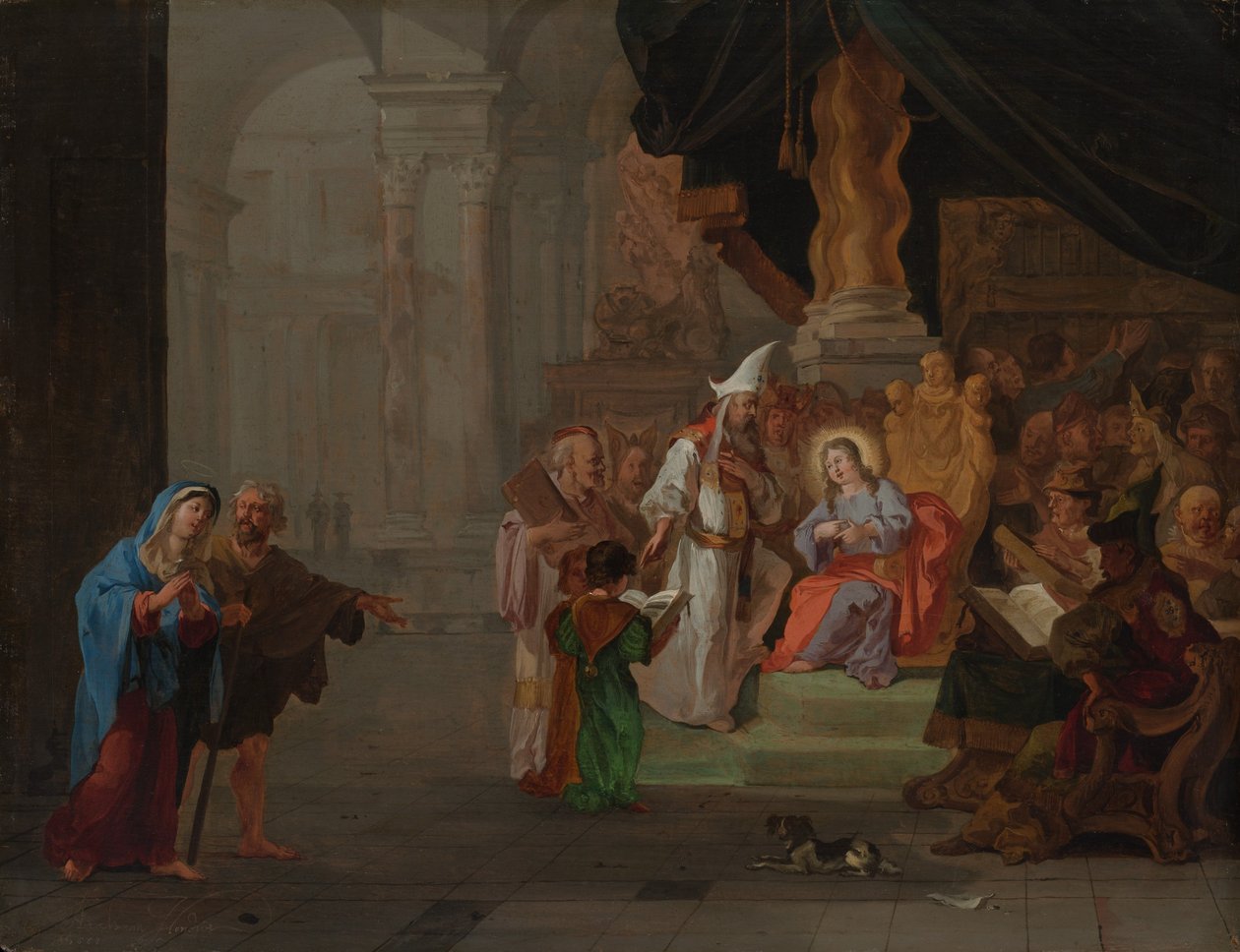 المسيح بين الأطباء ، 1668. بواسطة ابراهام هونديوس