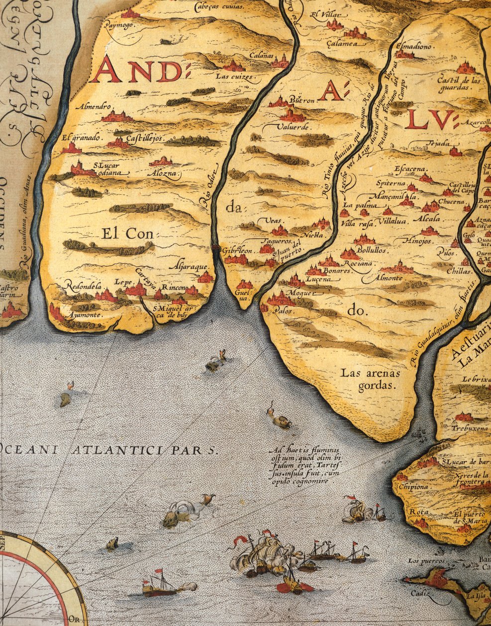 ميناء بالوس ، بواسطة أبراهام أورتيليوس (1528-1598) ، لوحة بواسطة إبراهيم أورتيليوس