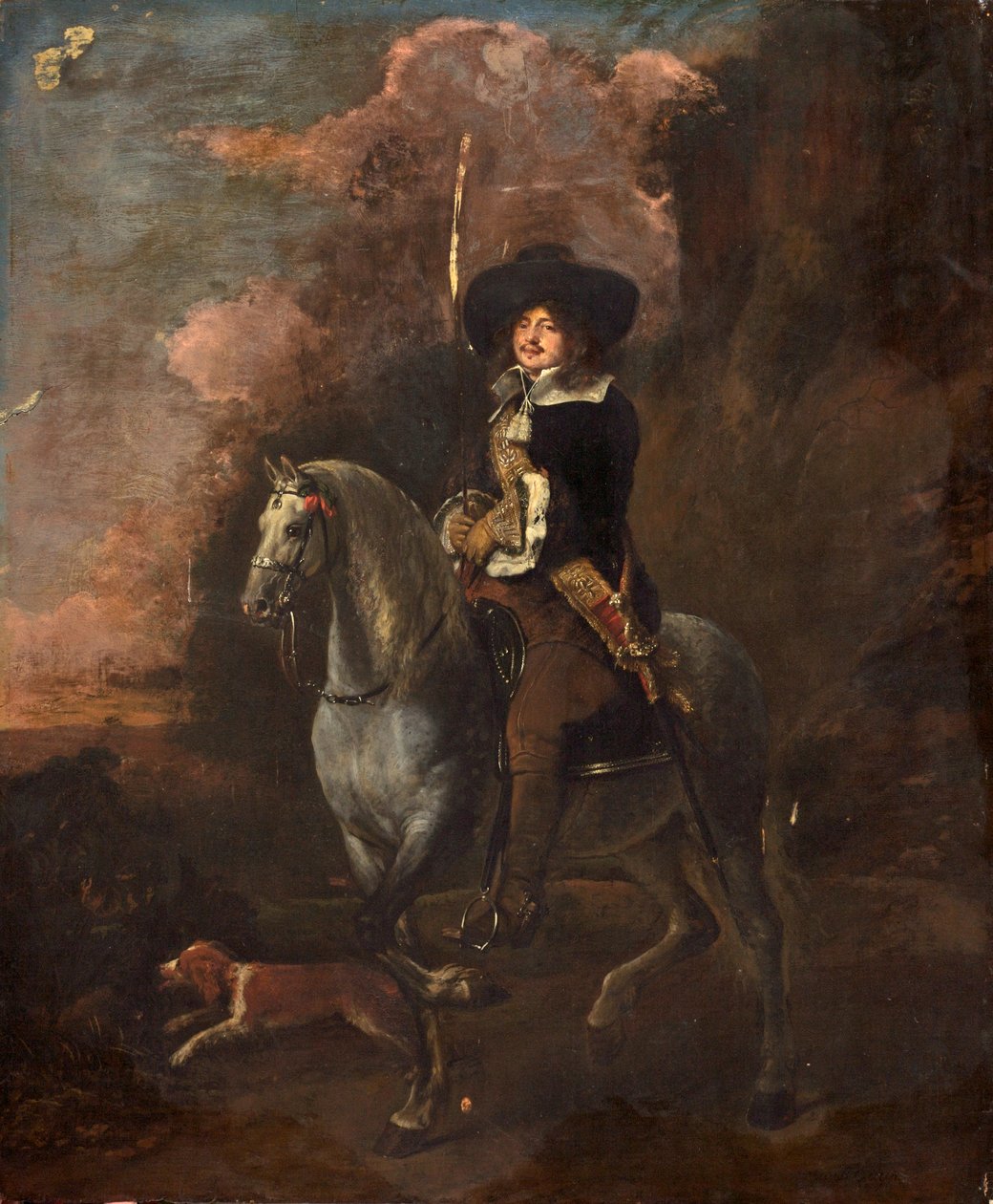 المتعجرف على حصان رمادي ، c.1660 بواسطة إبراهيم بييترز. فان كالرايت