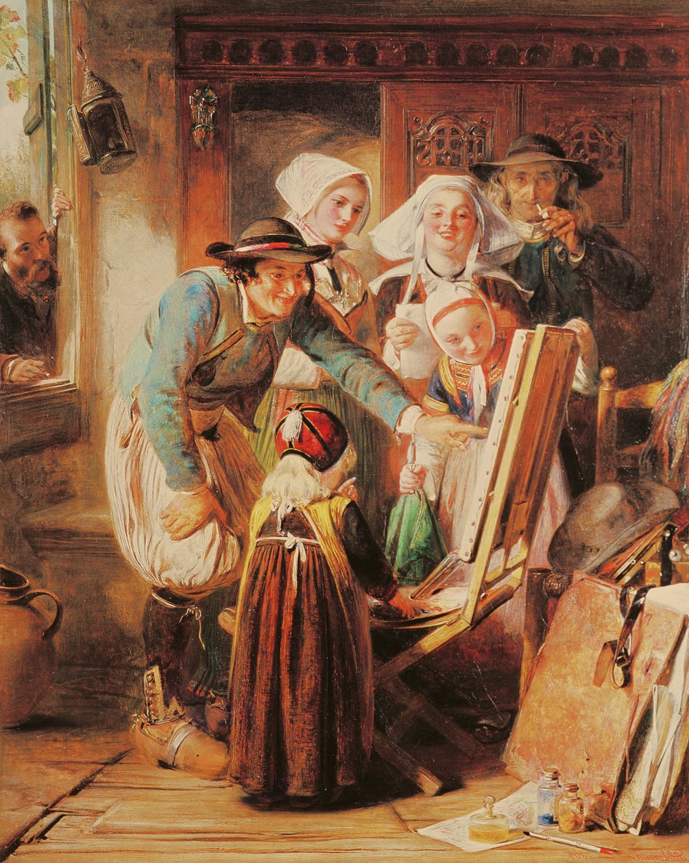 نقاد الفن في بريتاني ، 1860 بواسطة ابراهام سليمان