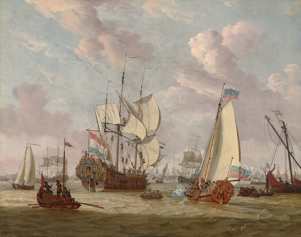 زيارة بطرس الأكبر إلى أمستردام ، أغسطس- سبتمبر ، 1697 بواسطة ابراهام ستورك