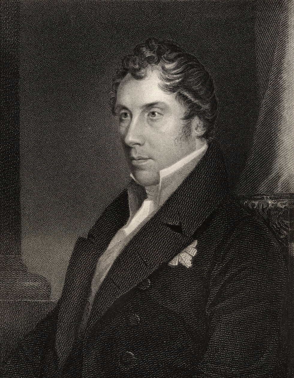 جورج هاميلتون جوردون ، منقوش بواسطة توماس وولنوث (1785-1857) من "معرض الصور الوطنية ، المجلد الثالث" ، تم نشره عام 1835 بواسطة أبراهام ويفيل