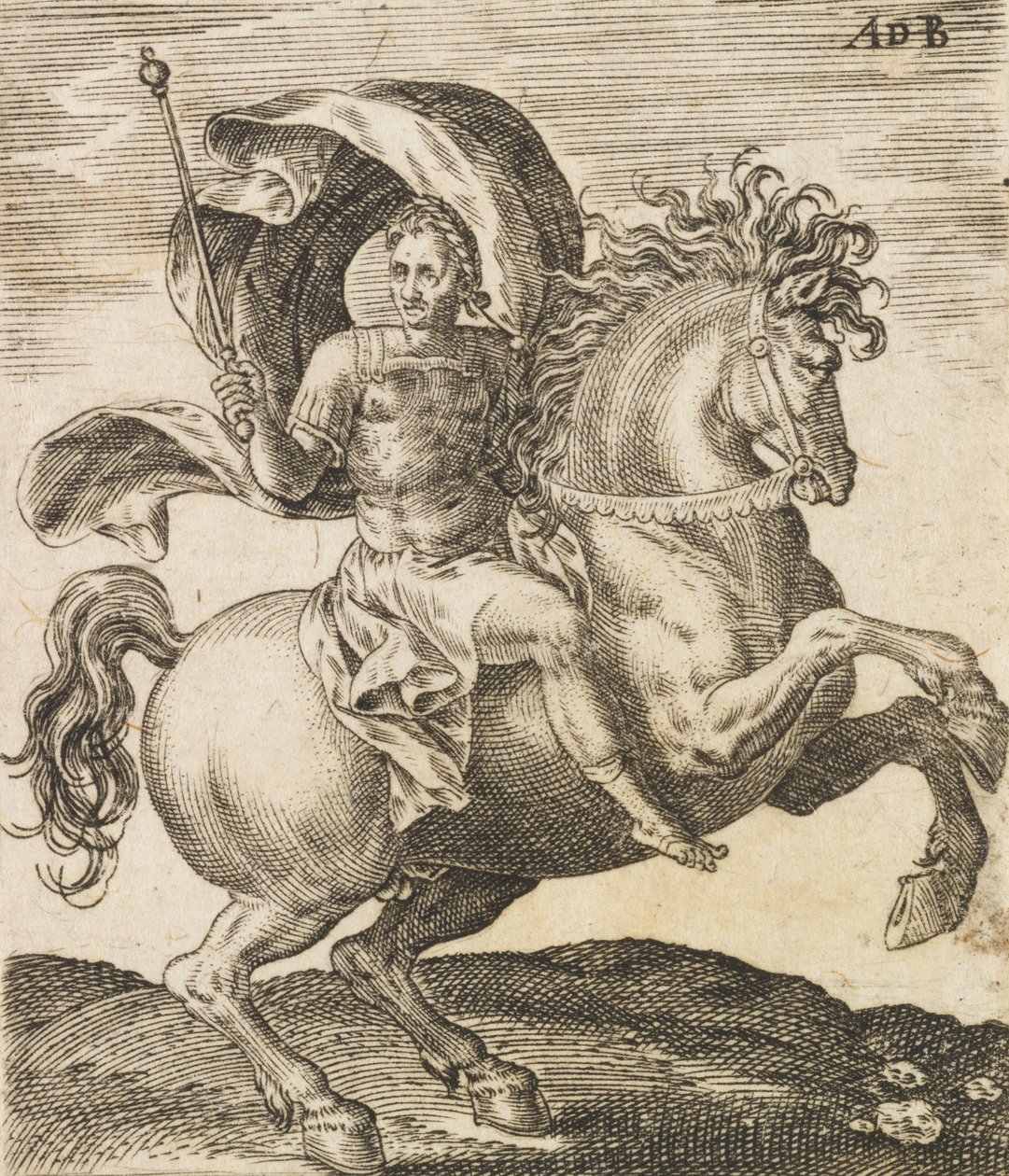 سرجيوس جالبا من اثني عشر قيصرًا على ظهور الخيل ، ج 1565-1587. بواسطة إبراهيم دي بروين